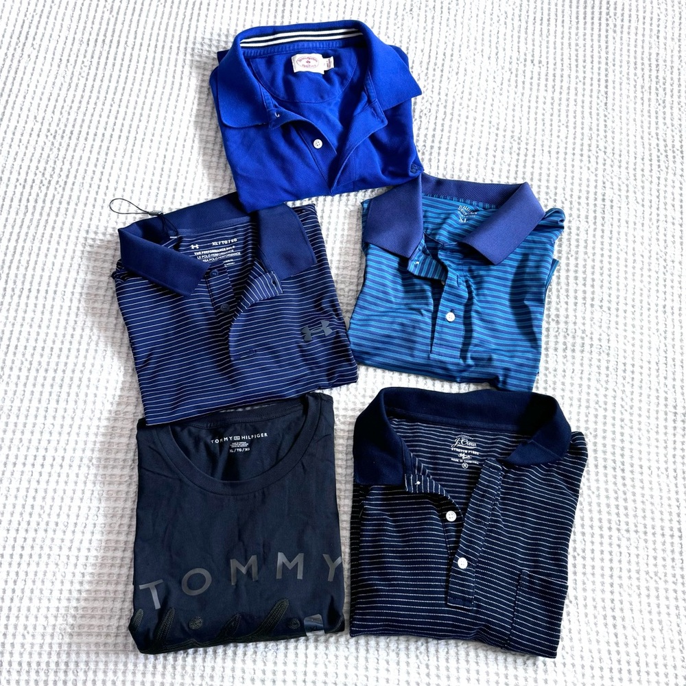 Bundle of summer men’s polos and t-shirt size XL. NWT to lightly used.